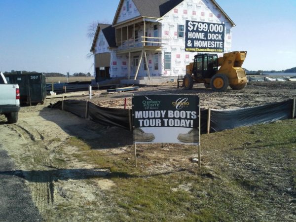 Muddy Boots Site sign by Sign Central, Inc.