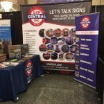 Promotional Pop-up Banner at Trade Show by Sign Central, Inc.