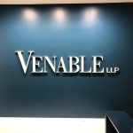 Interior Venable LLP Impact Business Logo by Sign Central, Inc.